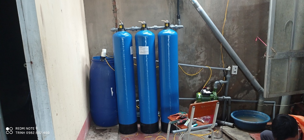 Công trình lắp đặt hệ thống lọc nước giếng khoan tại Nam Định